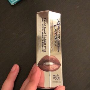 Metallist Liquid Foil Lipstick Duo in Penny